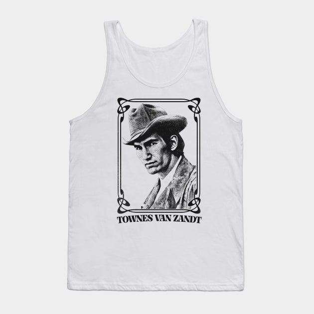 Townes Van Zandt • • Retro Aesthetic Tank Top by unknown_pleasures